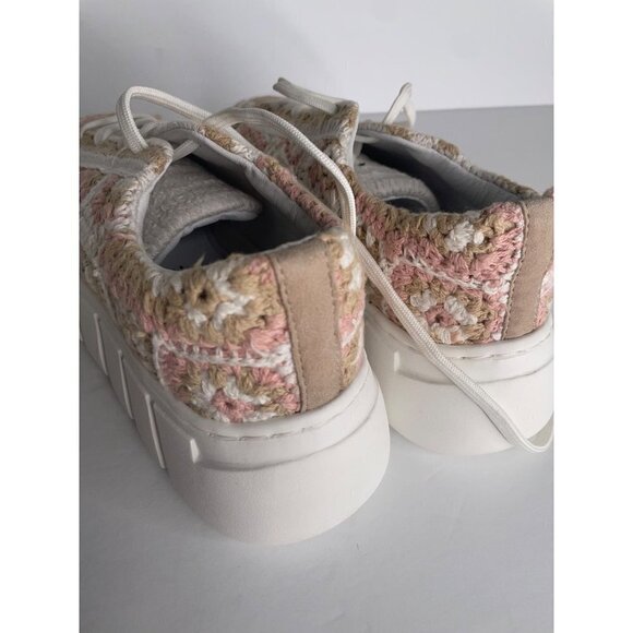 Free People Catch Me If You Can Sneakers Platform Crocheted Size EU 37 6.5 NEW - Picture 7 of 8